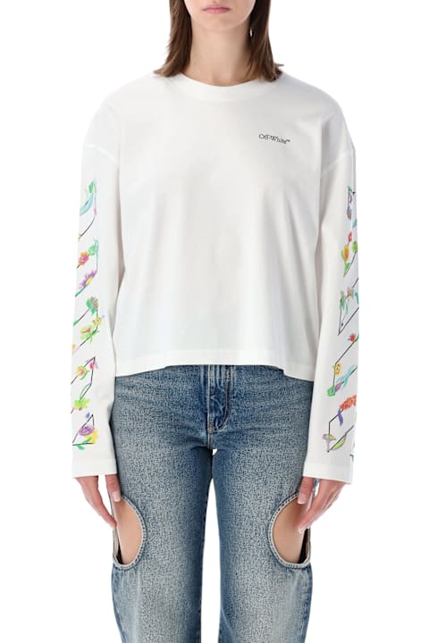 أدوات منزلية Off-White Off-white Flower Long Sleeve T-shirt