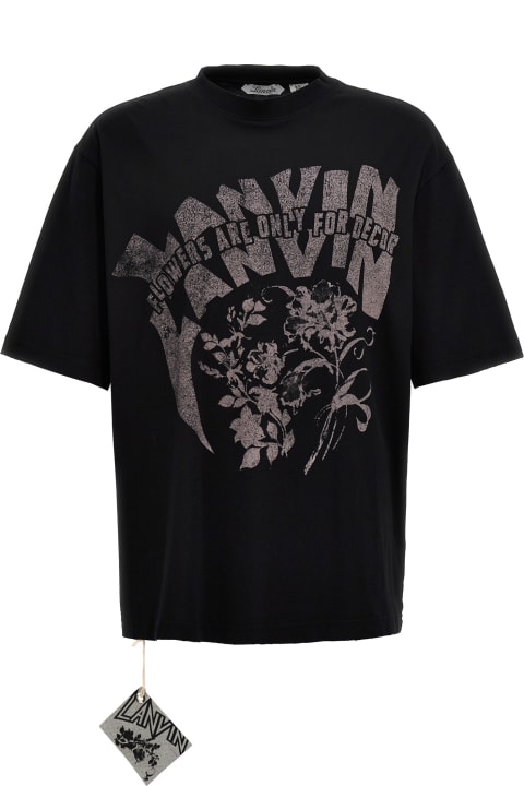Clothing Sale for Men Lanvin Printed T-shirt