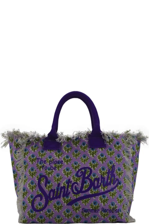 Totes for Women MC2 Saint Barth Vanity Radical Flowers Bag In Canvas