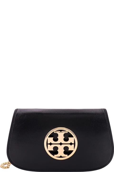 Tory Burch Fleming Soft Shearling Mini Bucket Bag - Black Bucket