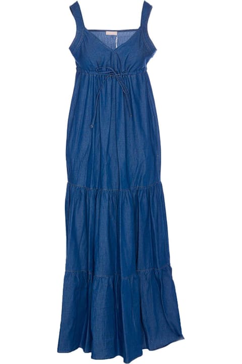 Liu-Jo for Men Liu-Jo Sleeveless Pleated Midi Dress