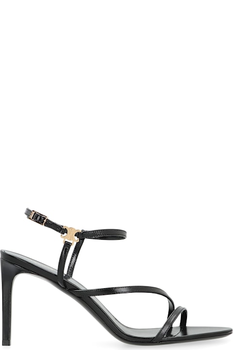 Celine Ava Sandals In Leather