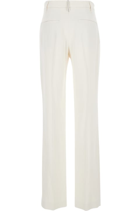 Brunello Cucinelli Pants & Shorts for Women Brunello Cucinelli High Waist Pressed Crease Trousers