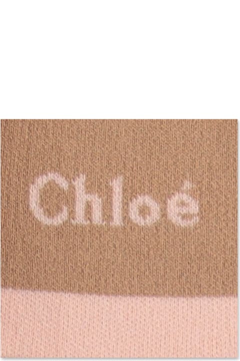 Chloe Mantella Beige In Cotone E Lana