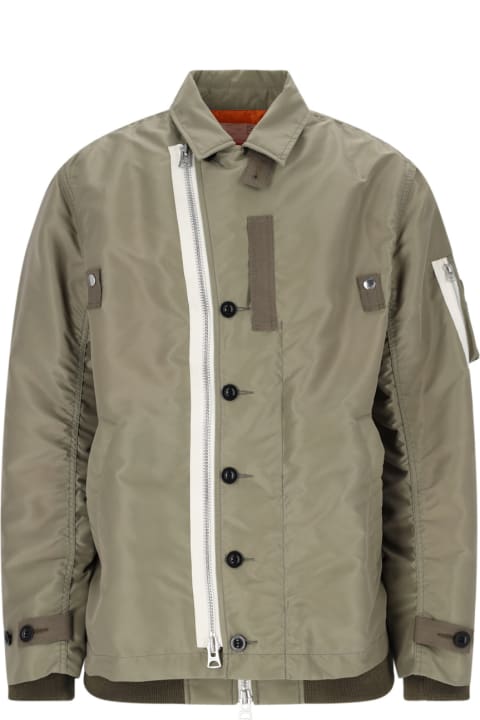 Sacai Coats & Jackets for Men Sacai Nylon Shirt Jacket
