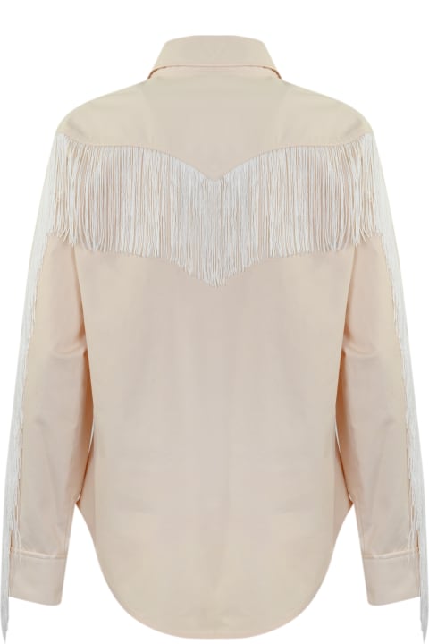Pinko for Women Pinko Wolf Shirt With Fringes