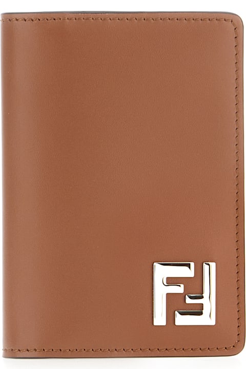 Wallets Sale for Men Fendi Brown Leather Wallet