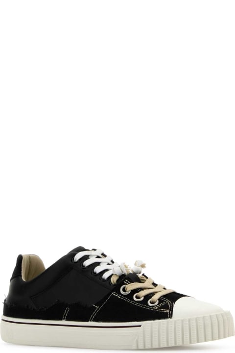 Maison Margiela Black Leather And Canvas New Evolution