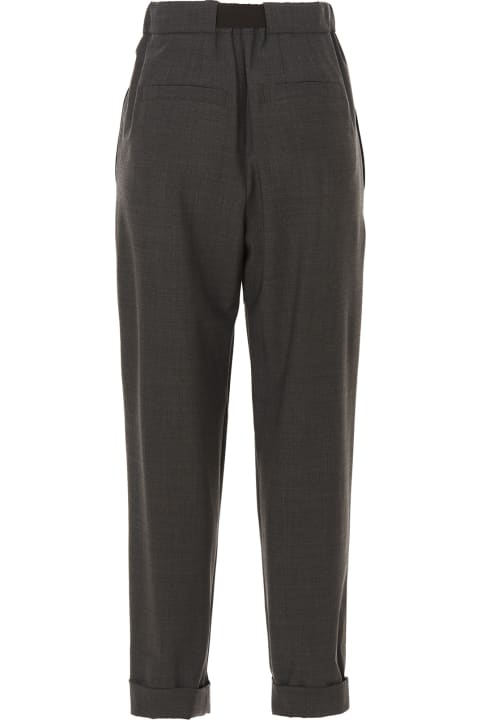 Fresh Wool Belted Trousers