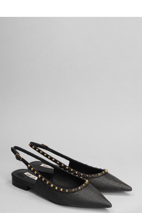 Bibi Lou Flat Shoes for Women Bibi Lou Ballet Flats In Black Raffia