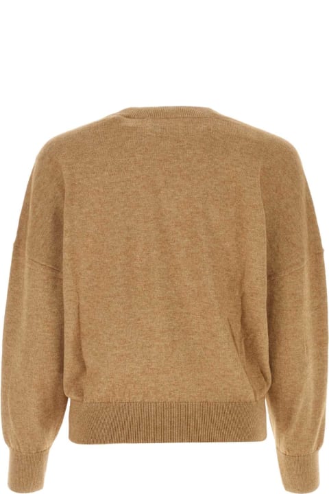 Marant Étoile Melangã¨ Biscuit Cotton Blend Oversize Marisans Sweater