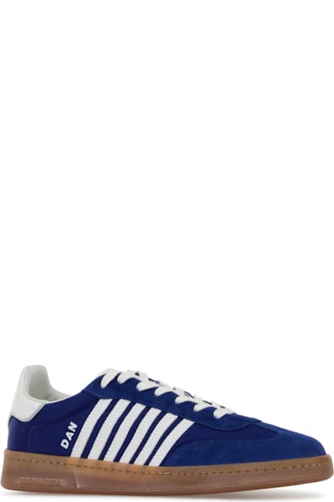 Homeware Dsquared2 Blue Fabric Boxer Sneakers