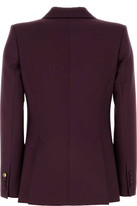 Hebe Studio Clothing for Women Hebe Studio Burgundy Crepe The Georgia Blazer