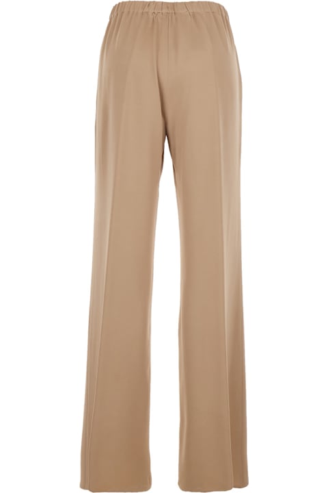 Antonelli for Kids Antonelli 'tiene' Beige Pants With Elastic Waist In Viscose Blend Woman