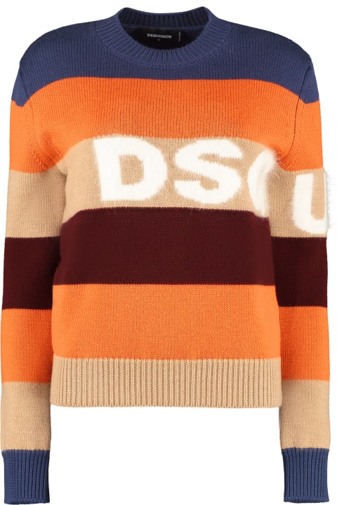 Sale for Women Dsquared2 Striped Wool Pullover
