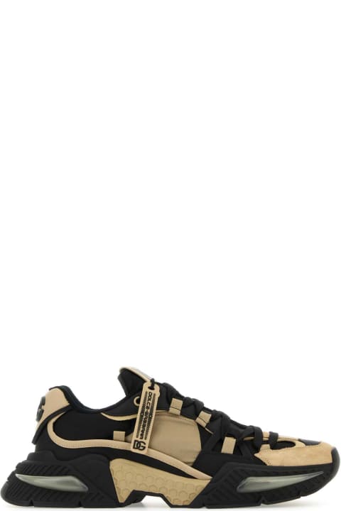 メンズ Dolce & Gabbanaのスニーカー Dolce & Gabbana Two-tone Leather And Nylon Airmaster Sneakers