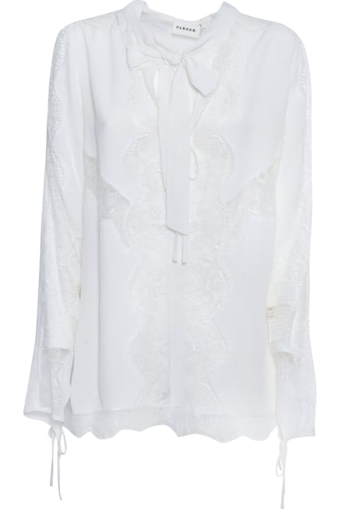 Parosh Topwear for Women Parosh White Shirt With Lace