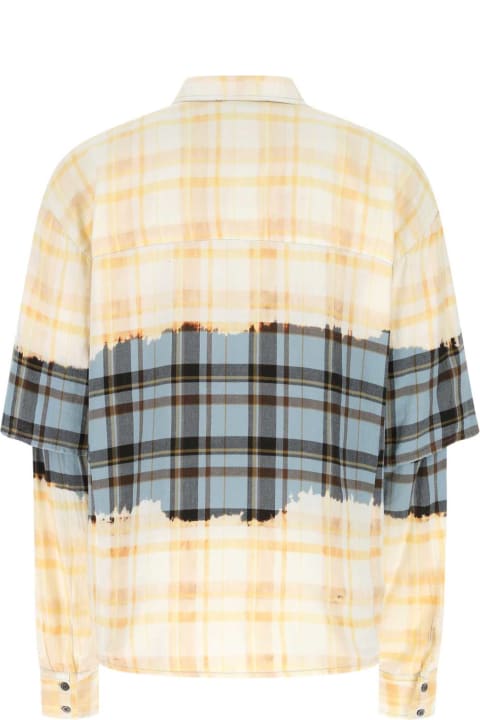 メンズ Faith Connexionのシャツ Faith Connexion Embroidered Cotton Oversize Shirt
