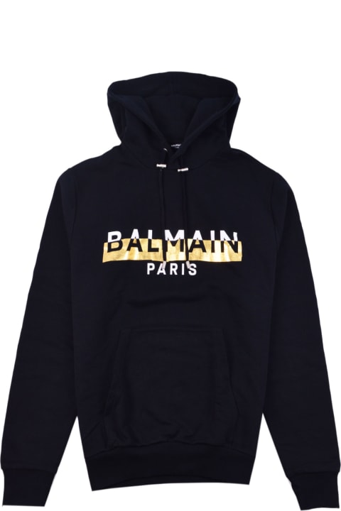 Balmain for Men Balmain Logo Hooded Sweatshirt