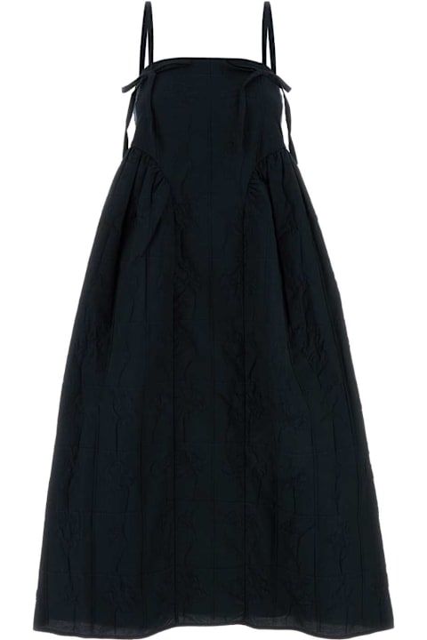 Cecilie Bahnsen for Women Cecilie Bahnsen Dark Blue Cotton Blend Dress