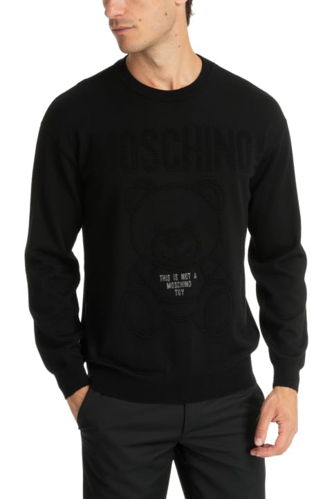 Moschino Sweaters for Men Moschino Teddy Bear Sweater Moschino