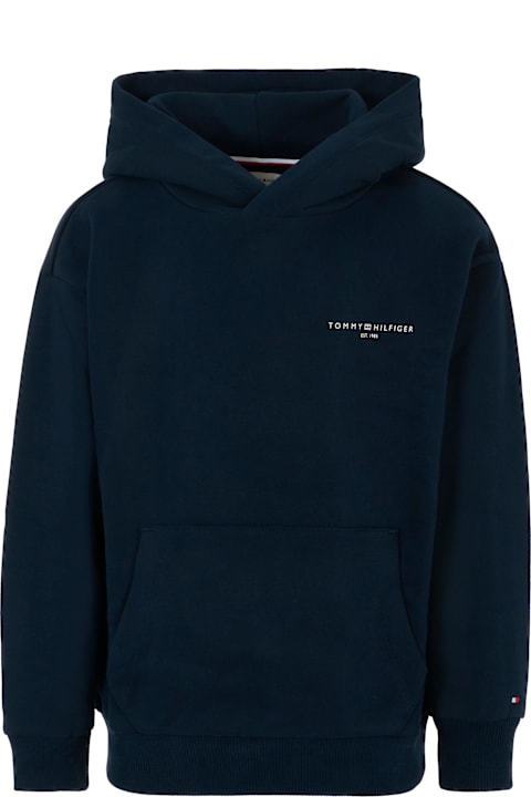 Homeware Tommy Hilfiger Blue Sweatshirt For Boy With Logo