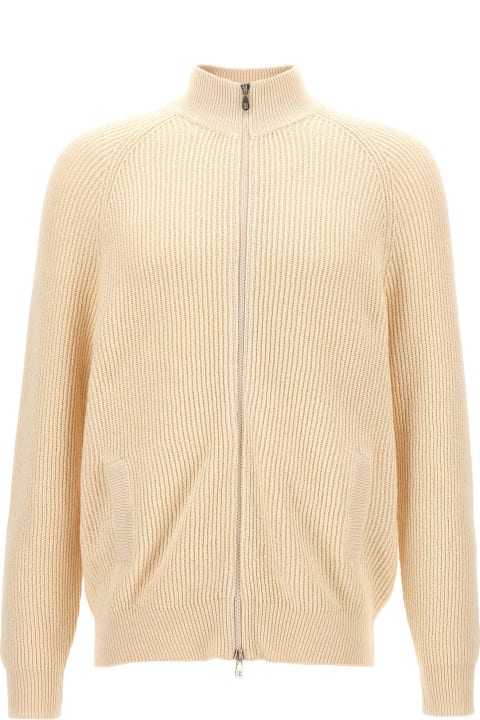 Sweaters for Men Brunello Cucinelli Ribbed Cardigan