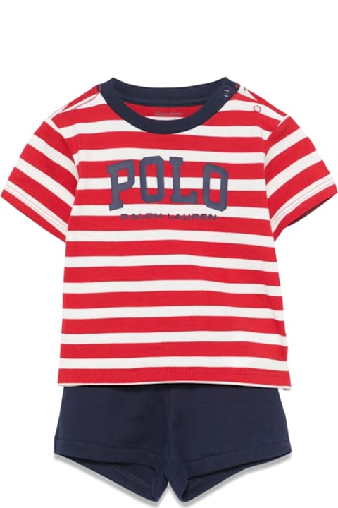 Polo Ralph Lauren Bodysuits & Sets for Baby Girls Polo Ralph Lauren T-shirt And Shorts Set