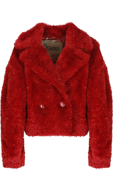 Herno Clothing for Women Herno Cropped Fur Jacket
