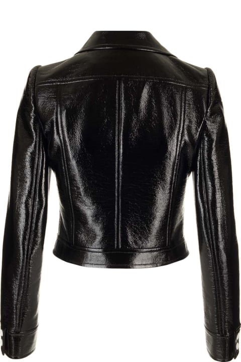 Coats & Jackets for Women Courrèges Black Vinyl Re-edition Jacket