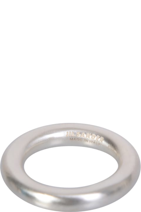 Jewelry for Men Jil Sander Silver Band Ring