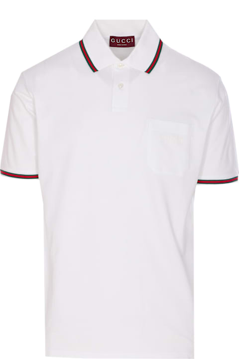 Shirts for Men Gucci Cotton Embroidery Polo Shirt