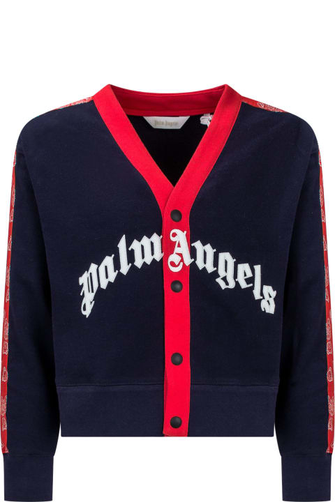 Palm Angels Sweaters & Sweatshirts for Girls Palm Angels Paisley Cardigan