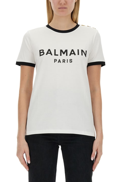 ウィメンズ Balmainのトップス Balmain 3-button T-shirt