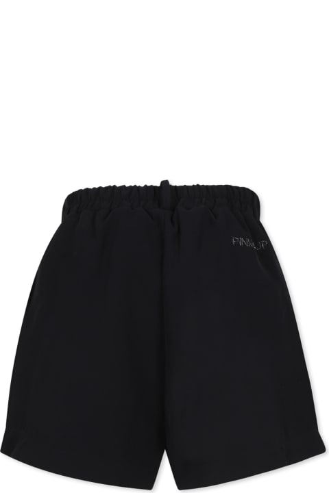 Homeware Pinko Black Shorts For Girl With Logo