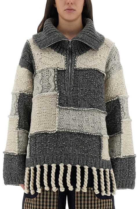 Ganni for Kids Ganni Patchwork Jersey With Bangs