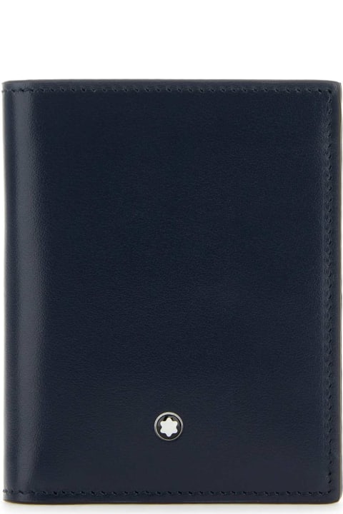 ウィメンズ Montblancの財布 Montblanc Blue Leather Wallet