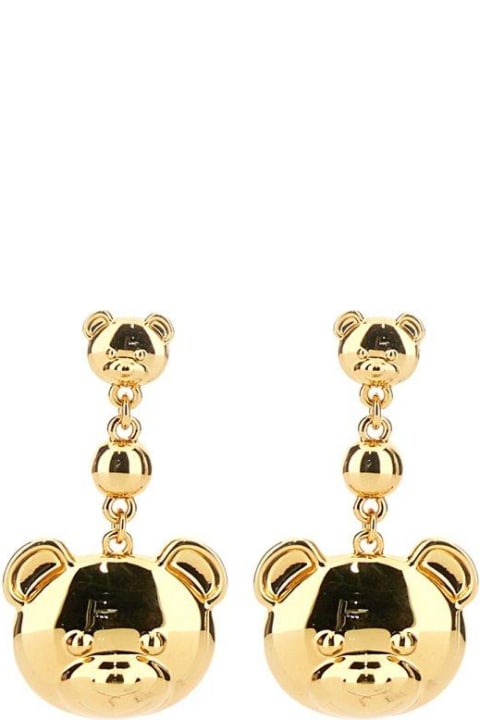 moschino bear earrings