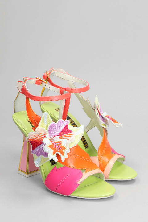 Orela Sandals In Multicolor Leather