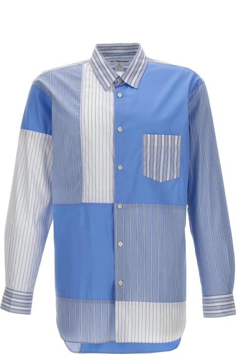 メンズ新着アイテム Comme des Garçons Shirt Patchwork Striped Shirt