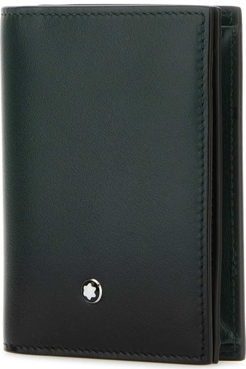 Montblanc Men Montblanc Two-tone Leather Card Holder