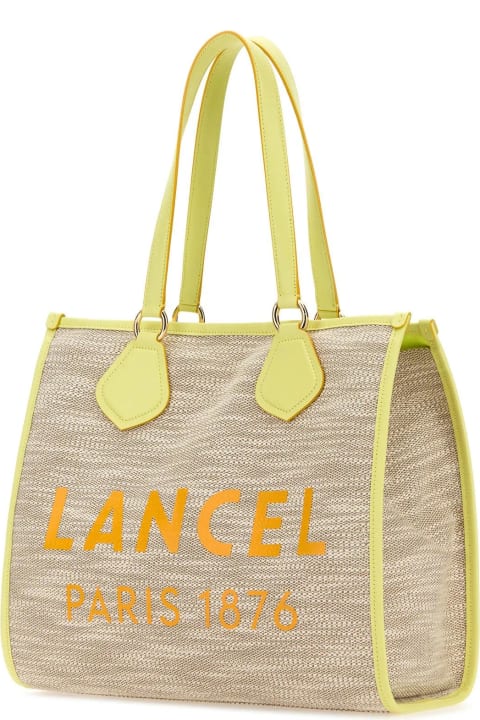 Lancel Totes for Women Lancel Multicolor Canvas Summer Shopping Bag