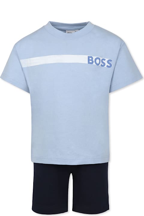 أدوات منزلية Hugo Boss Multicolor Pyjamas For Boy With Logo