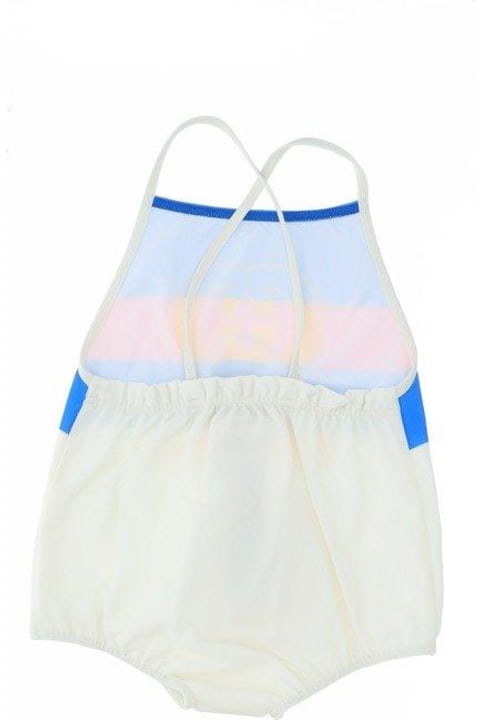 Logo Printed Sleeveless Swimsuit