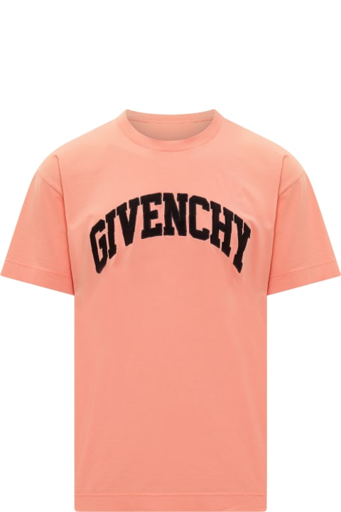 Givenchy Clothing for Men Givenchy T-shirt In Rose-pink Cotton