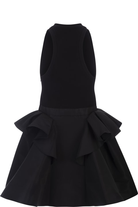 Fashion for Women Alexander McQueen Black Hybrid Mini Dress