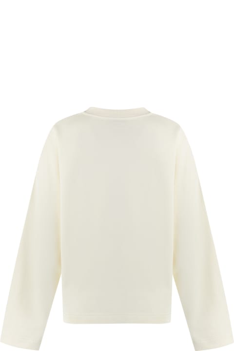 Moncler Clothing for Women Moncler Logo Detail Cotton Sweatshirt