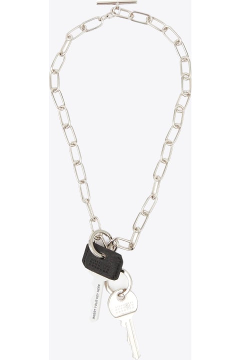 MM6 Maison Margiela for Women MM6 Maison Margiela Collana Silver metal chain necklace with keys