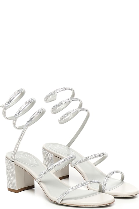 Shoes for Women René Caovilla Cleo Satin Sandals With Crystals