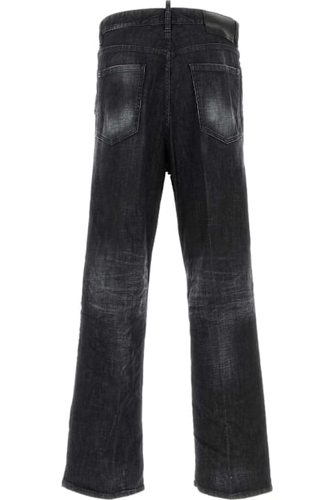 أدوات منزلية Dsquared2 Black Stretch Denim Loose Jeans